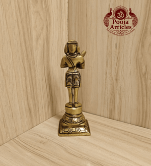 Brass Nalvar Set 5.7 Inch Pooja Articles