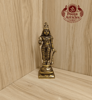 Brass Nalvar Set 5.7 Inch Pooja Articles