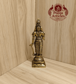 Brass Nalvar Set 5.7 Inch Pooja Articles