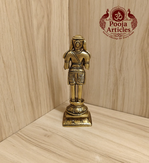 Brass Nalvar Set 5.7 Inch Pooja Articles