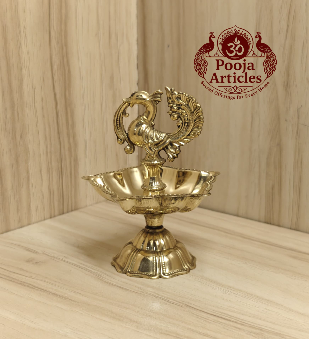 Brass Peacock Diya Size 1 – 3.5 Inch