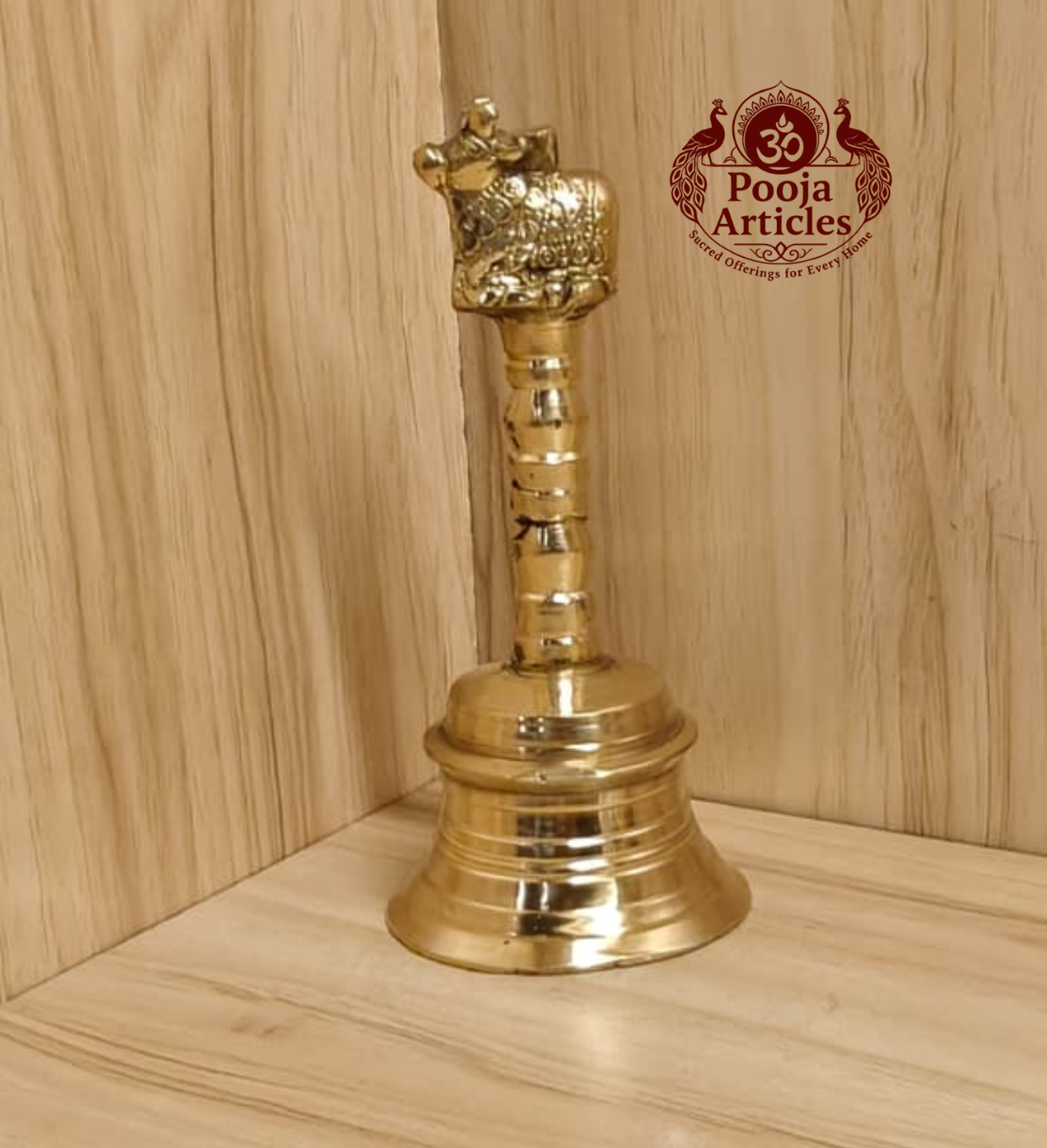 Brass Pooja Bell 4.7 Inch – 260g