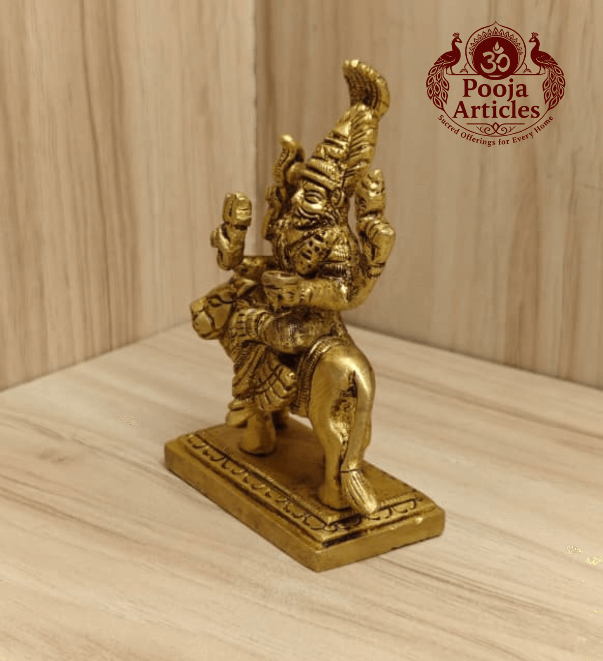Brass Pratyangira Devi Statue 4 Inch