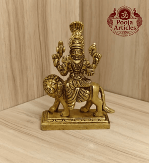 Brass Pratyangira Devi Statue 4 Inch