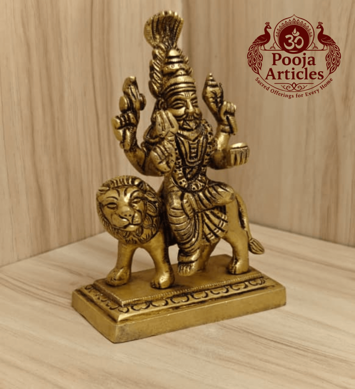 Brass Pratyangira Devi Statue 5 Inch Pooja Articles