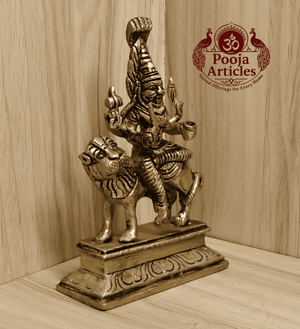 Brass Pratyangira Devi Statue 6.2 Inch