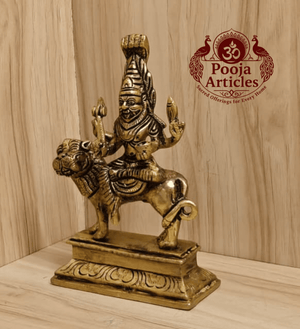 Brass Pratyangira Devi Statue 6.2 Inch