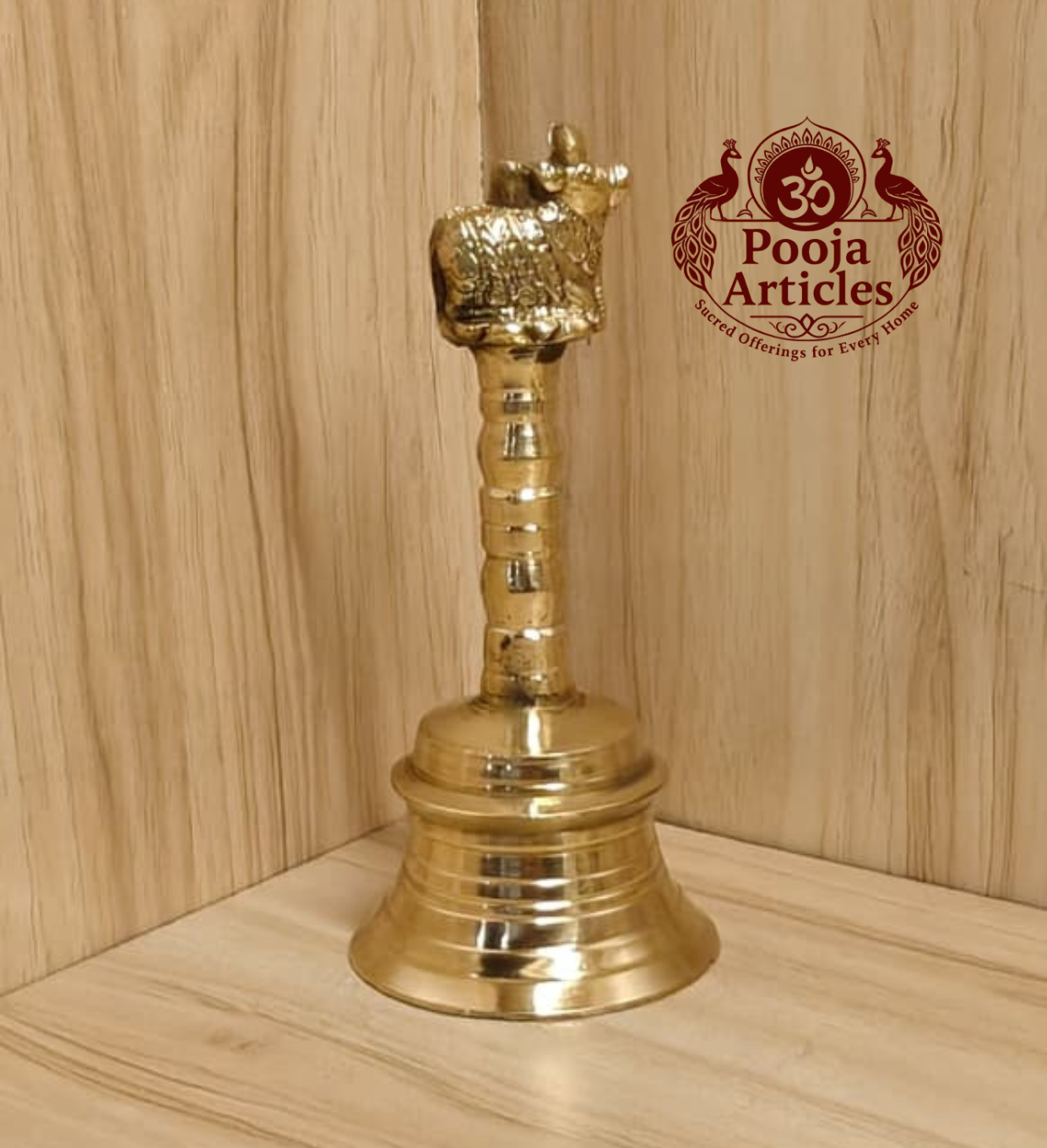 Brass Pooja Bell 5.5 Inch – 350g