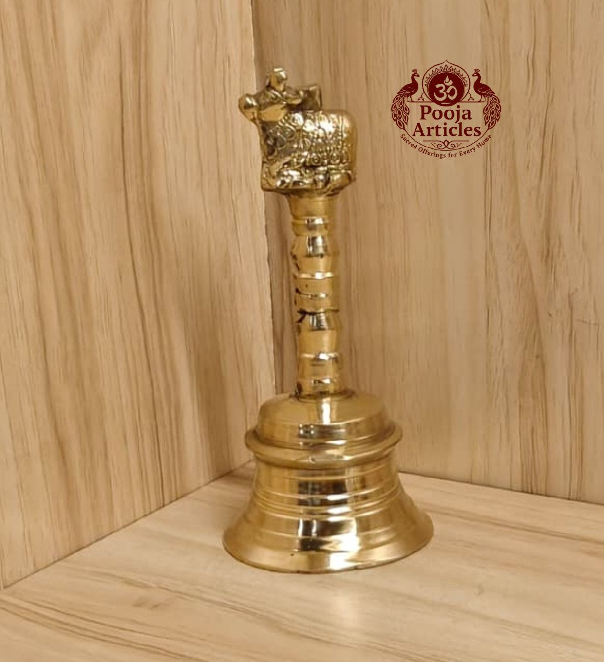 Brass Pooja Bell 5.5 Inch – 350g