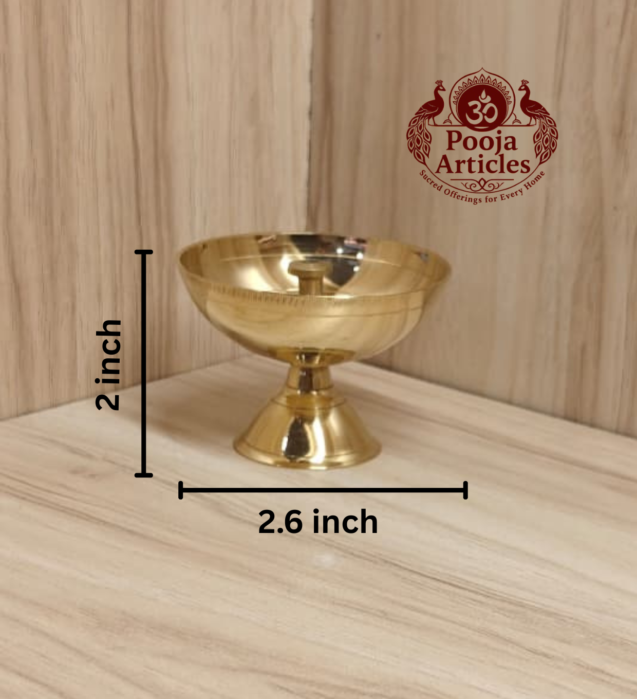 Brass Pyali Deep 2.6 Inch
