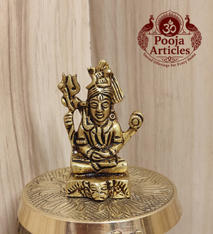 Brass Shiva Statue 2.3 Inch