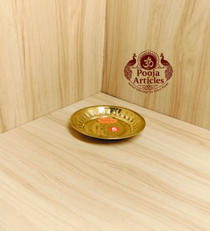 Brass Small Pooja Plate 4.3 Inch