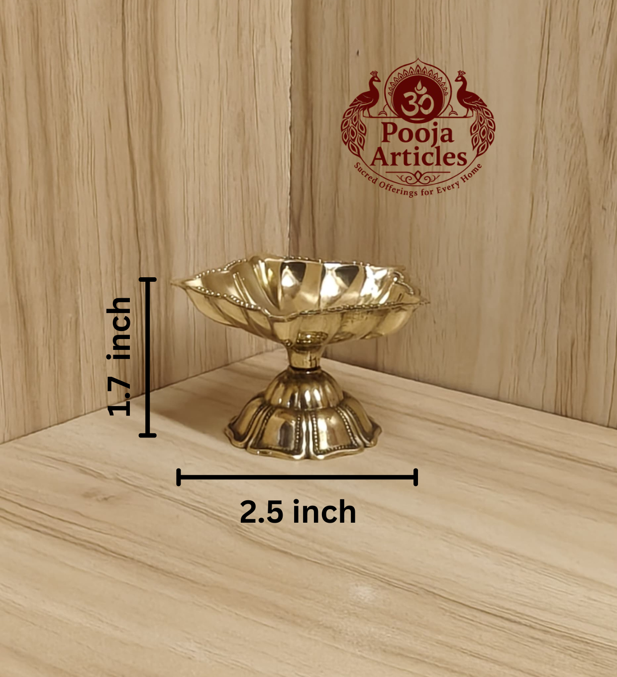 Brass Star Diya Size 1 – 2.5 Inch