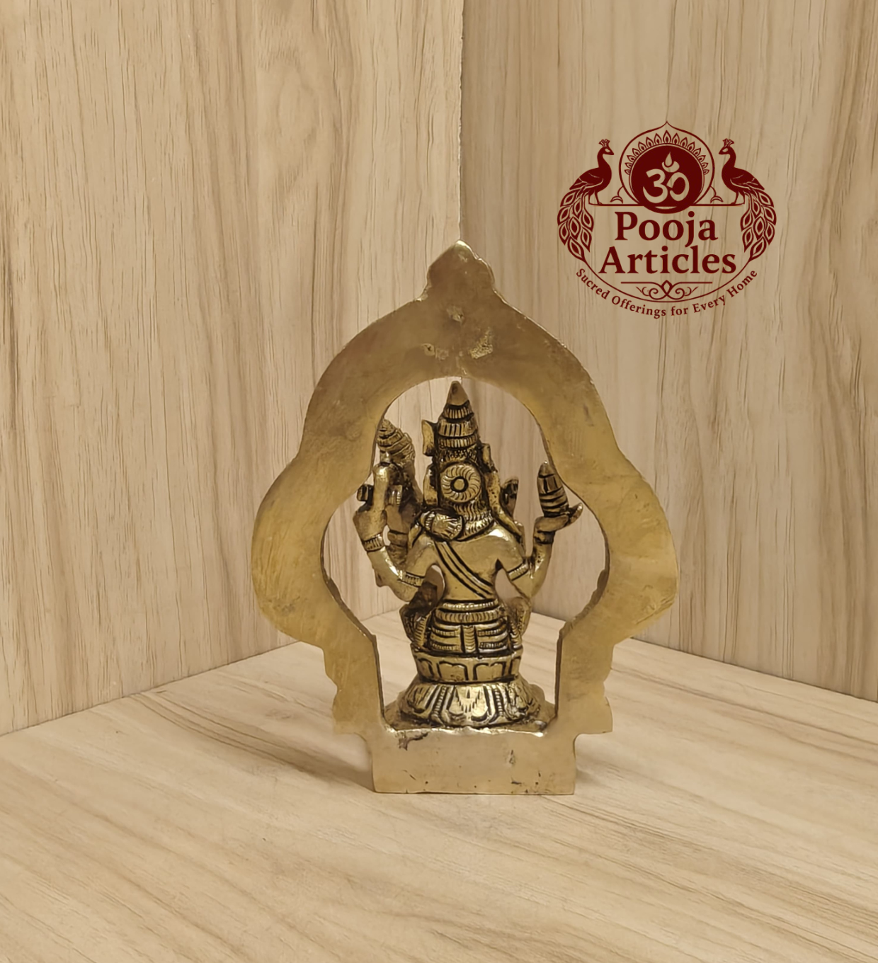Brass Swarna Akarshana Bhairava Idol 5.2 Inch