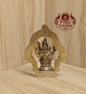 Brass Swarna Akarshana Bhairava Idol 5.2 Inch
