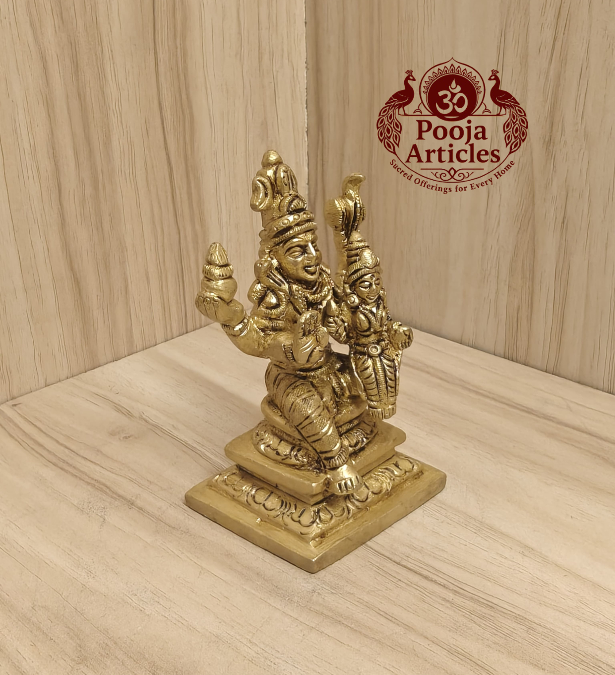 Brass Swarna Akarshana Bhairava Statue 3.5 Inch