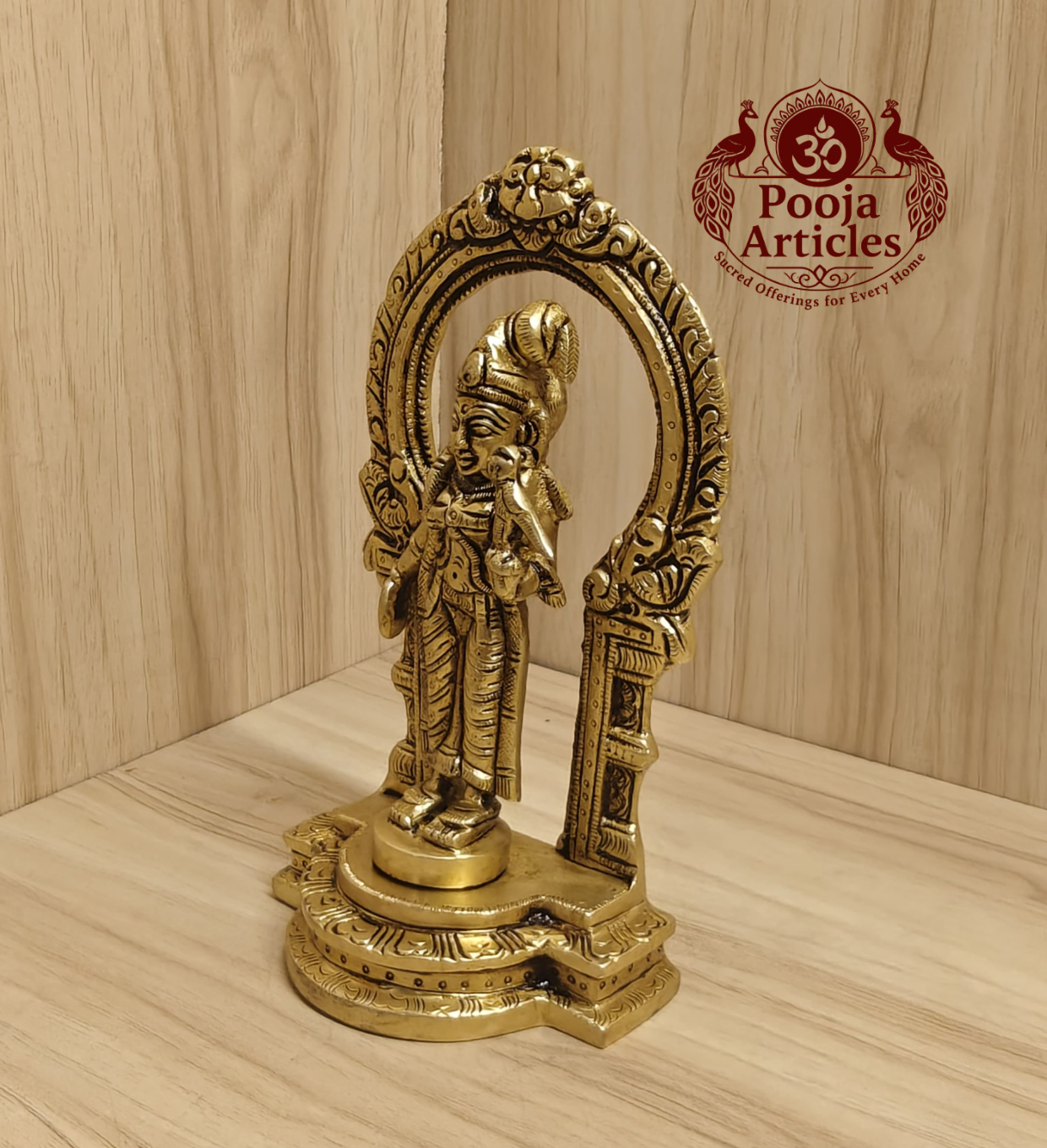 Brass Thiruvachi Andal Statue 6.5 Inch