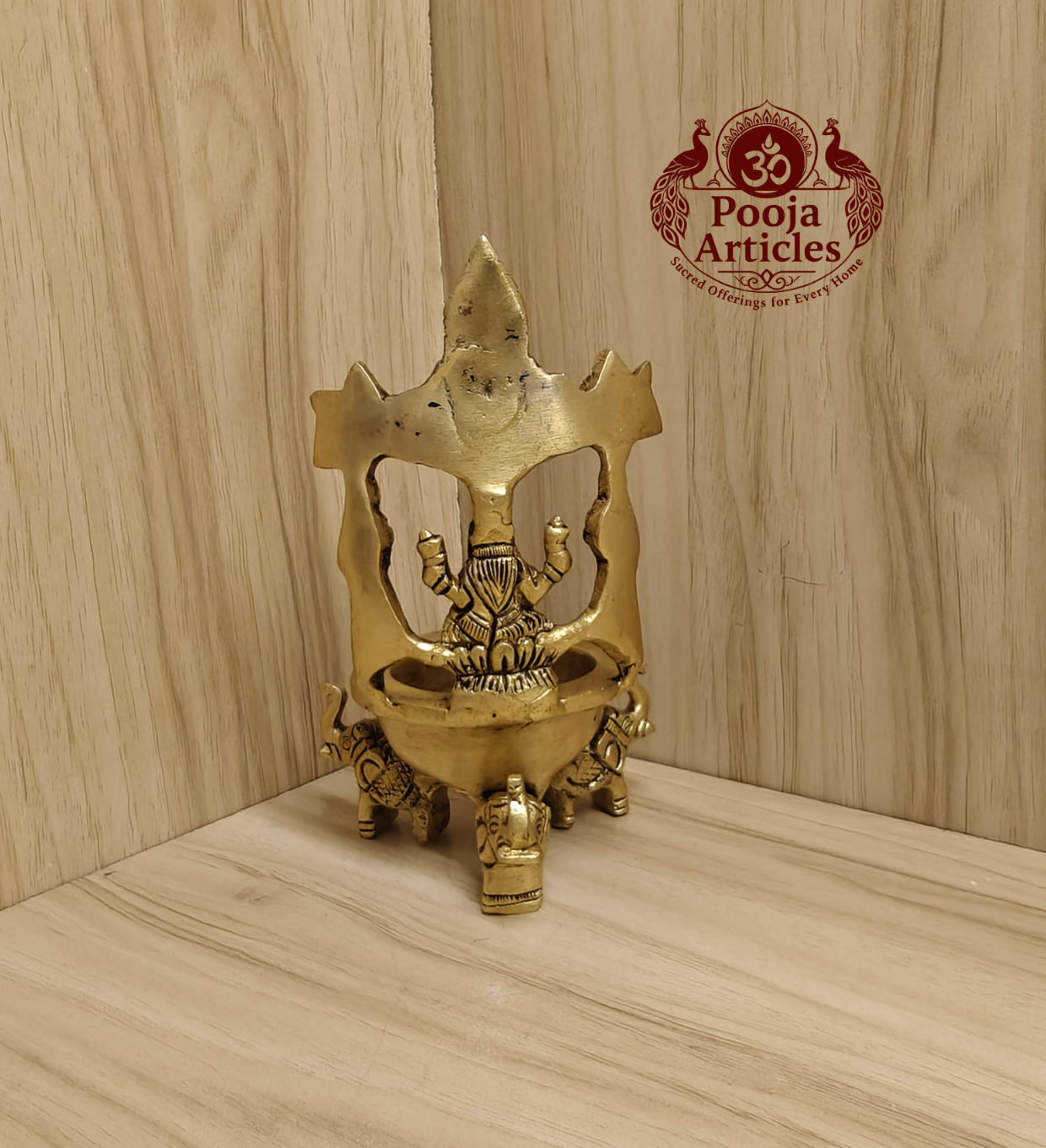 Brass Tirupati Balaji Lakshmi Diya 6 Inch