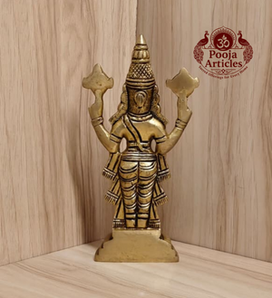 Brass Tirupati Balaji Perumal Idol 7 Inch