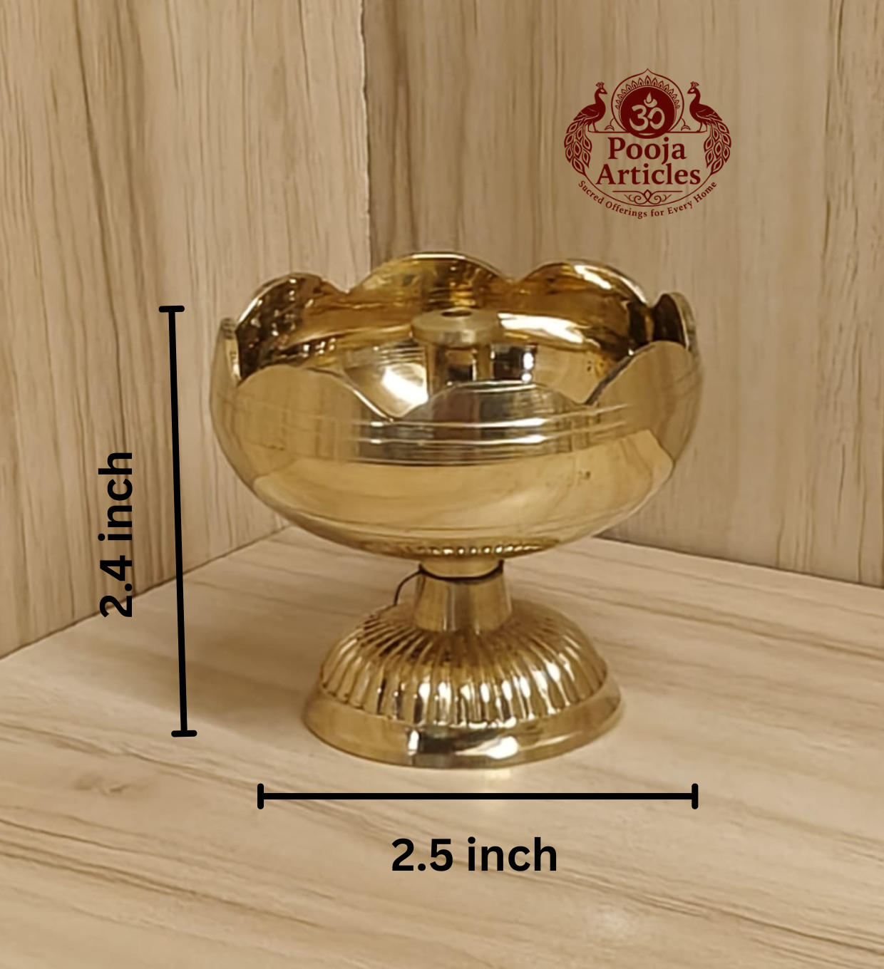 Brass Tomato Diya 2.4 Inch