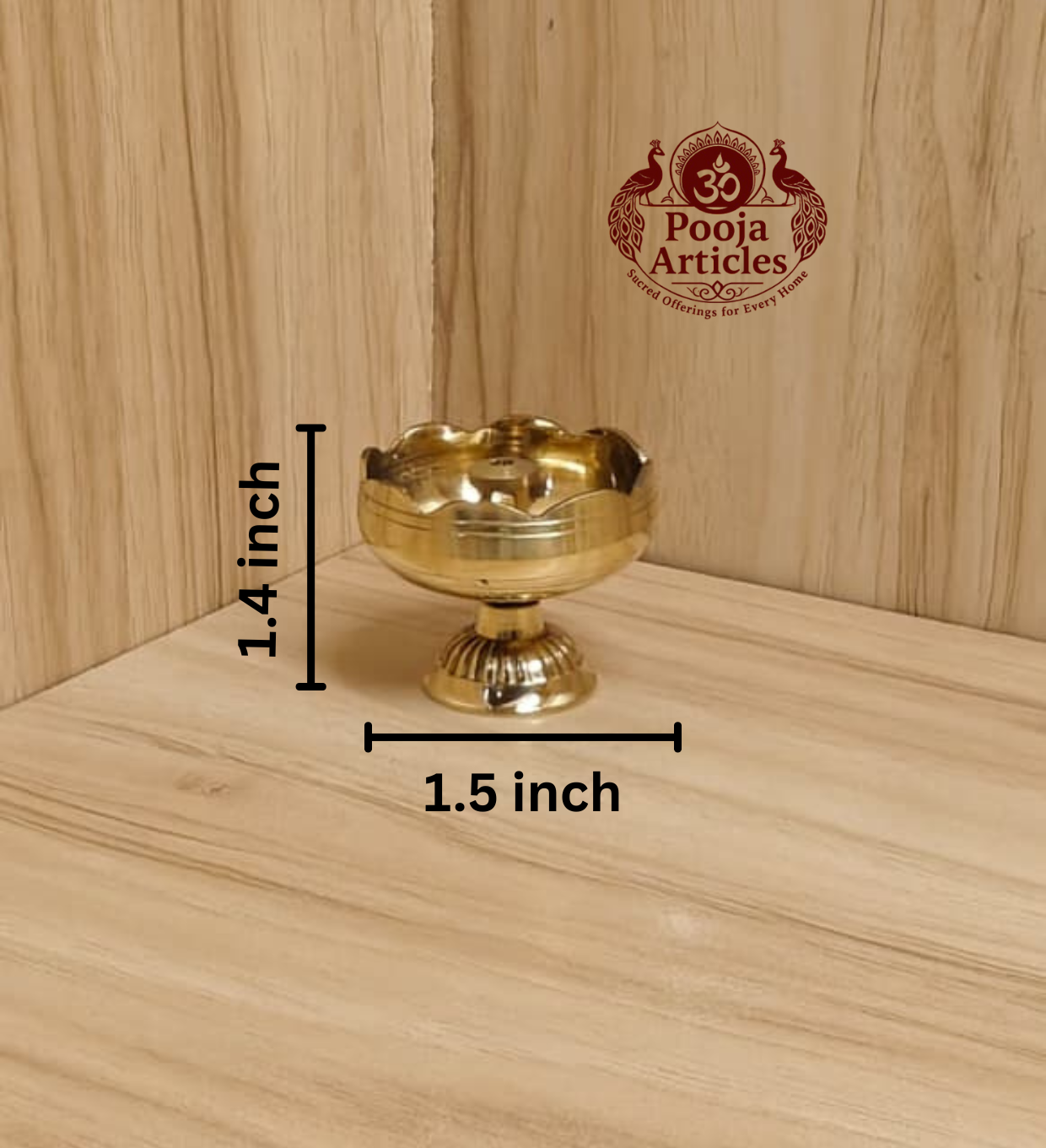 Brass Tomato Diya 1.4 Inch