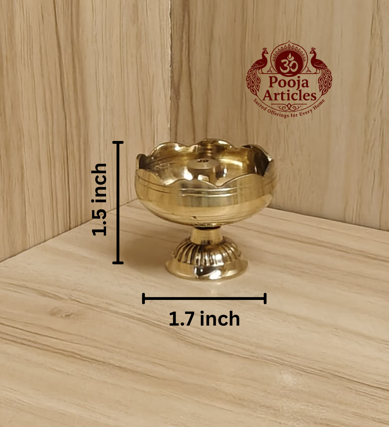 Brass Tomato Diya 1.5 Inch