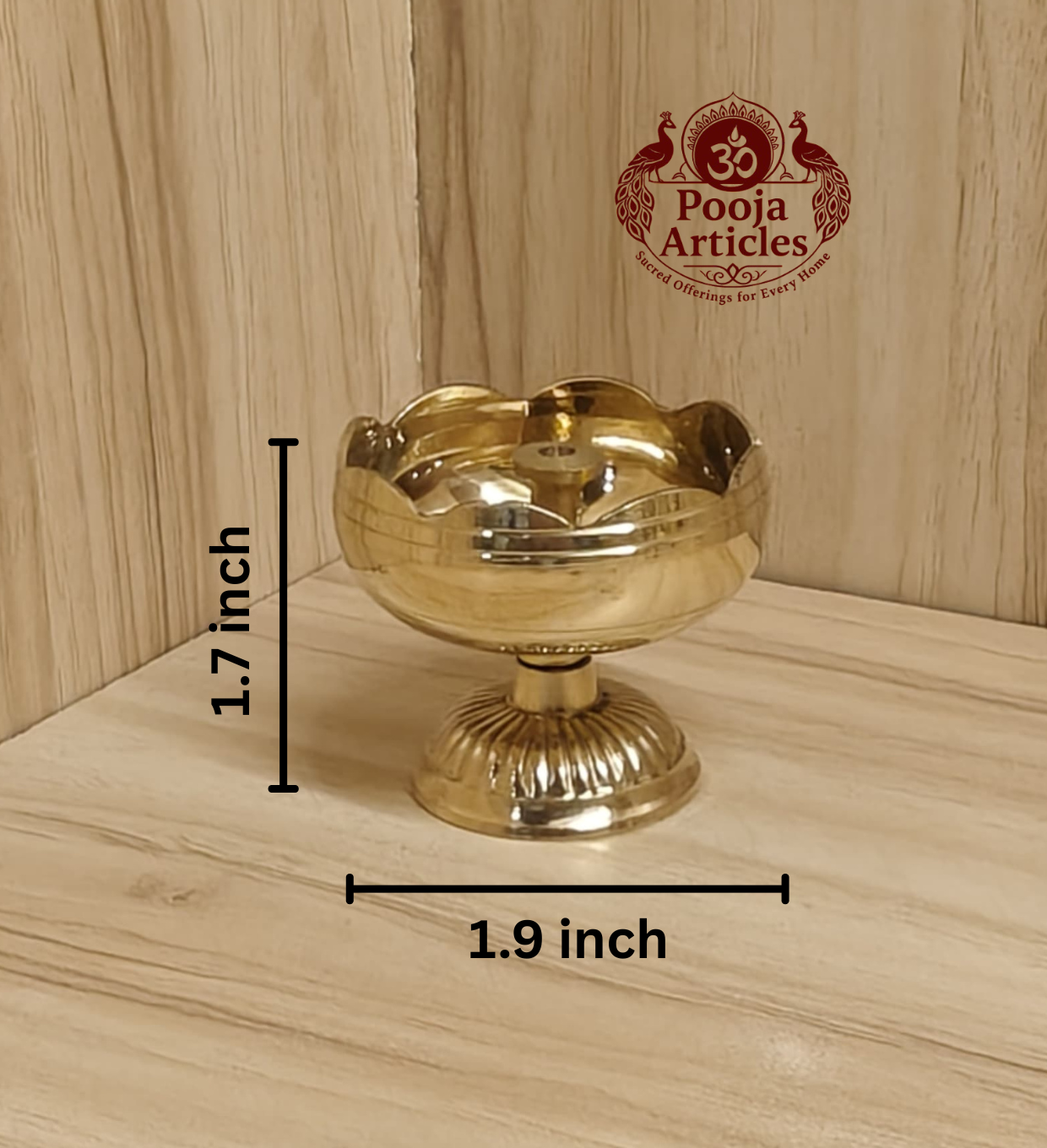 Brass Tomato Diya 1.7 Inch