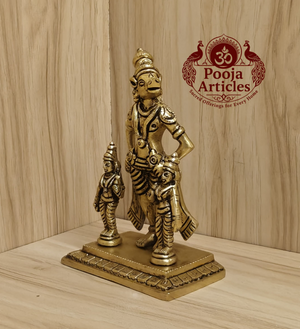 Brass Varaha Lakshmi Idol 5.4 Inch