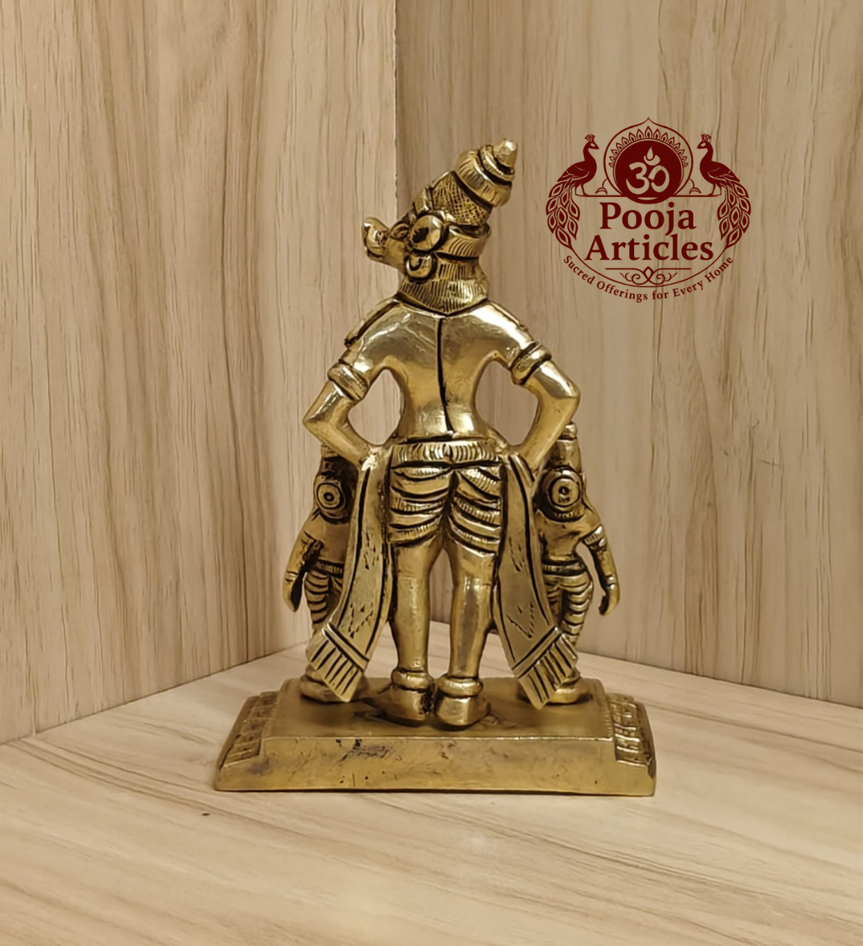 Brass Varaha Lakshmi Idol 5.4 Inch