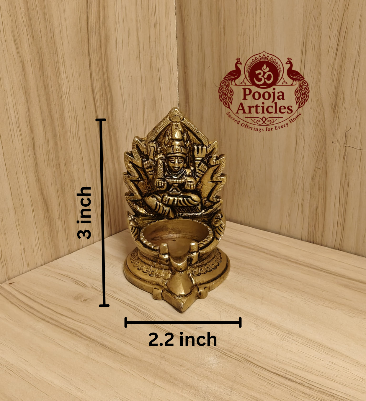 Brass Mariamman Vilakku 3 Inch