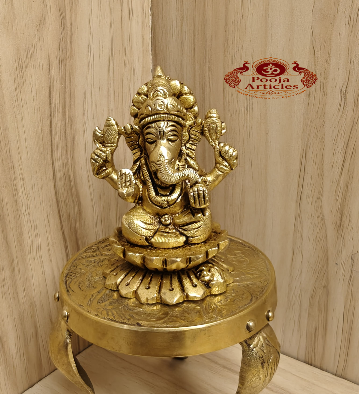 Brass Vinayagar Statue 3 Inch