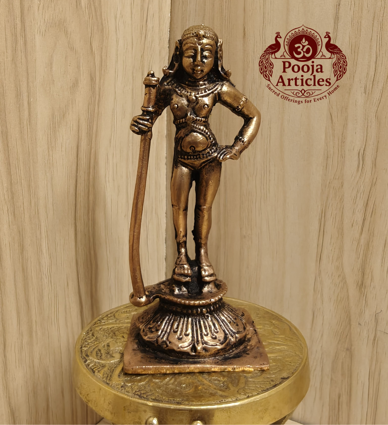 Copper Dhandayuthapani Swamy Idol 4.2 Inch