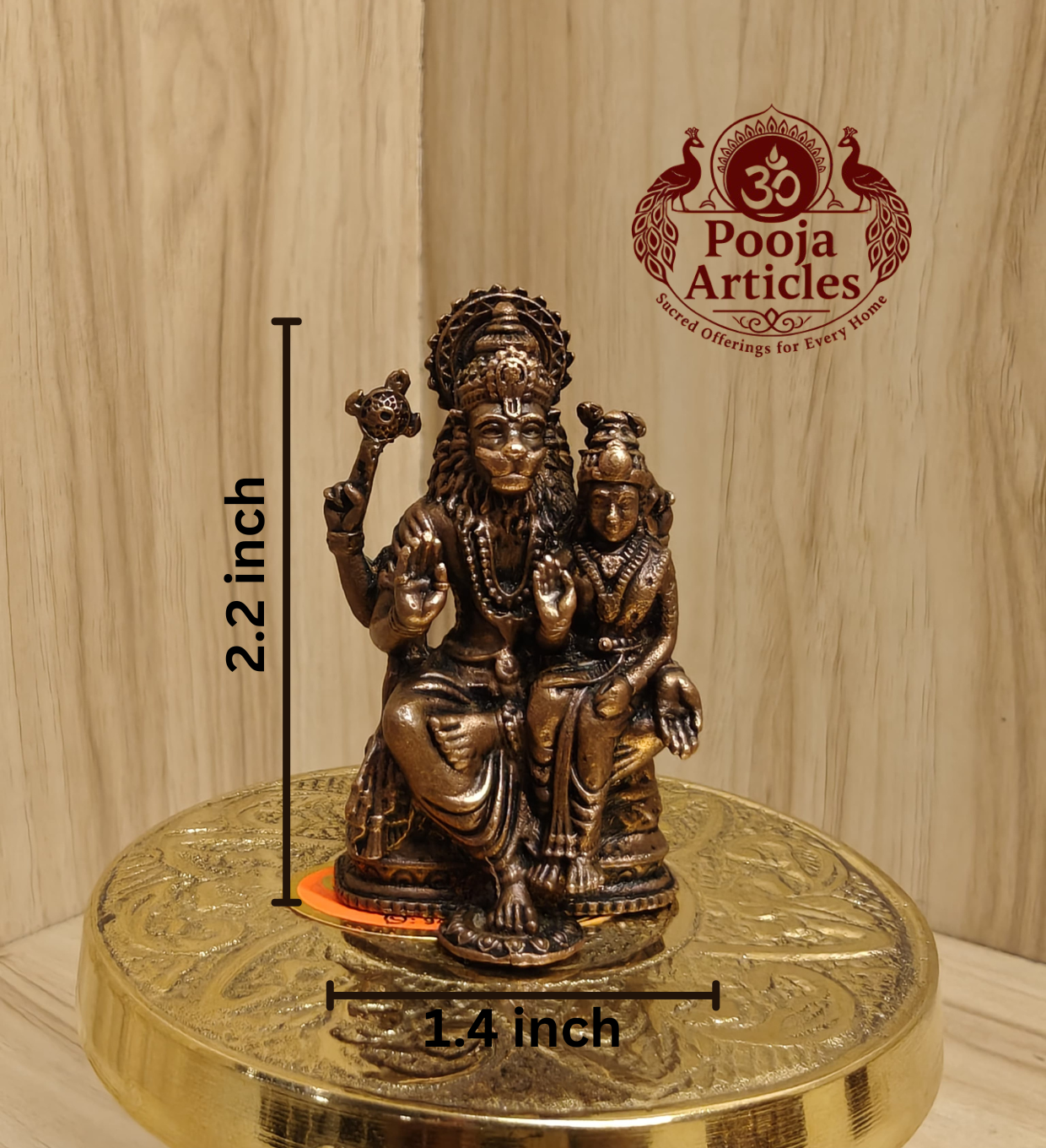 Copper Narasimha Idol 2.2 Inch