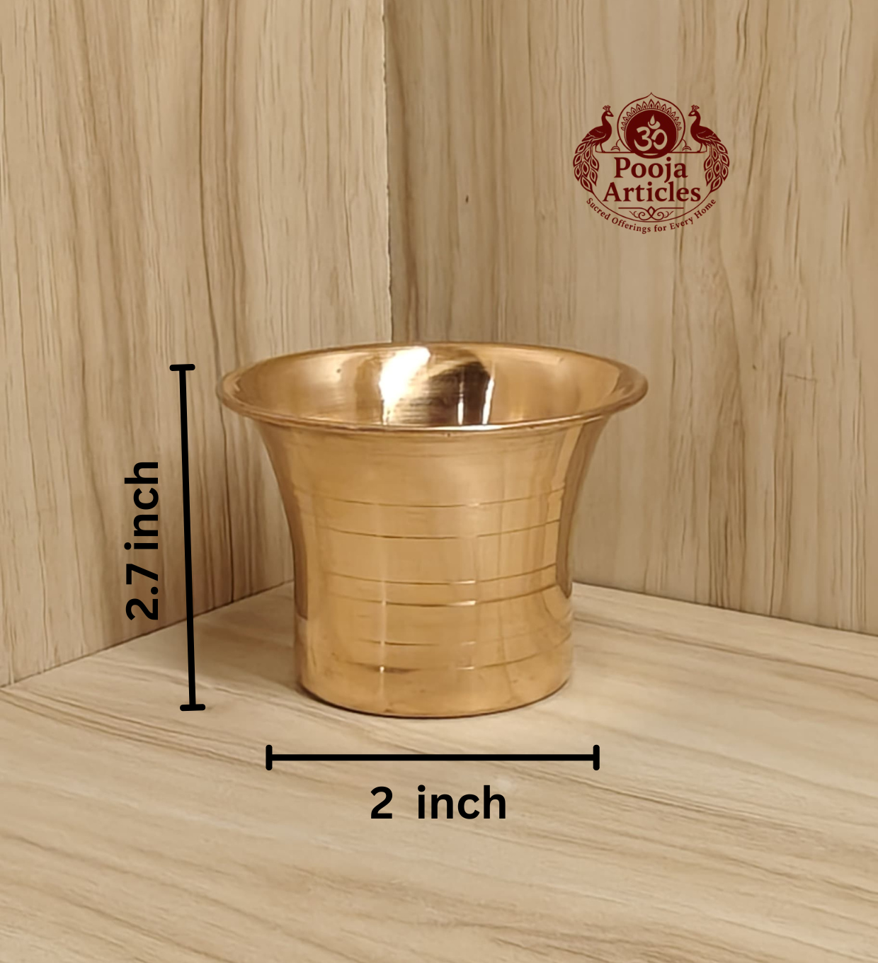 Copper Panchapatra 2.7 Inch