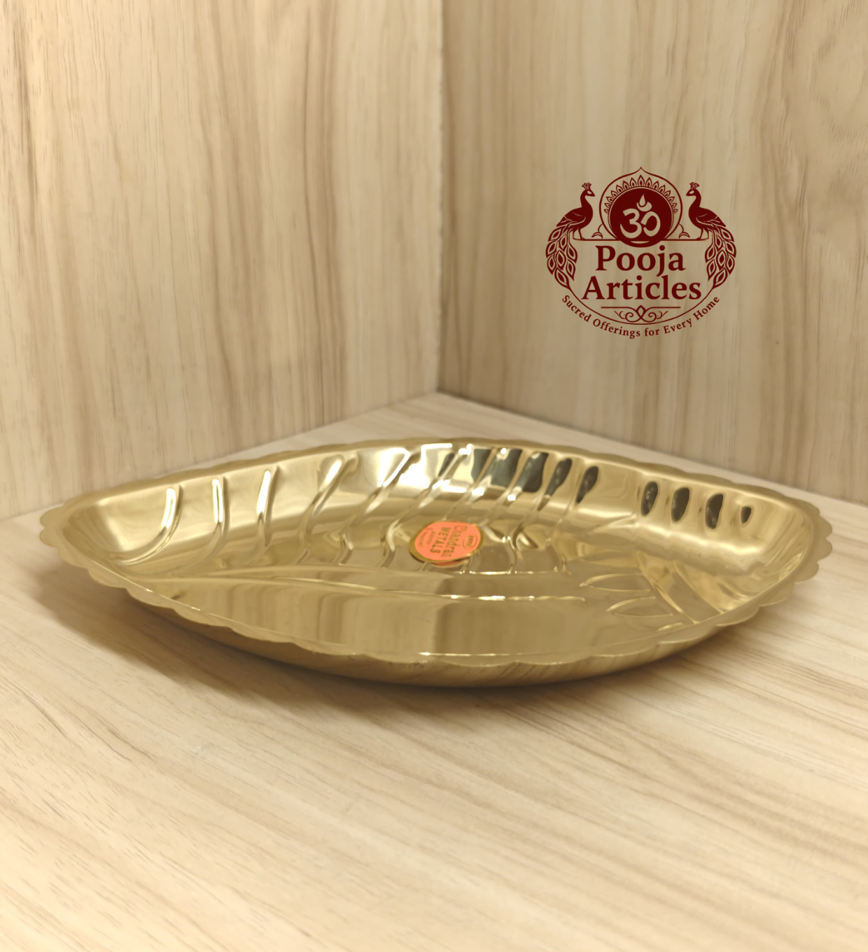 Brass Shanku Plate 8 Inch