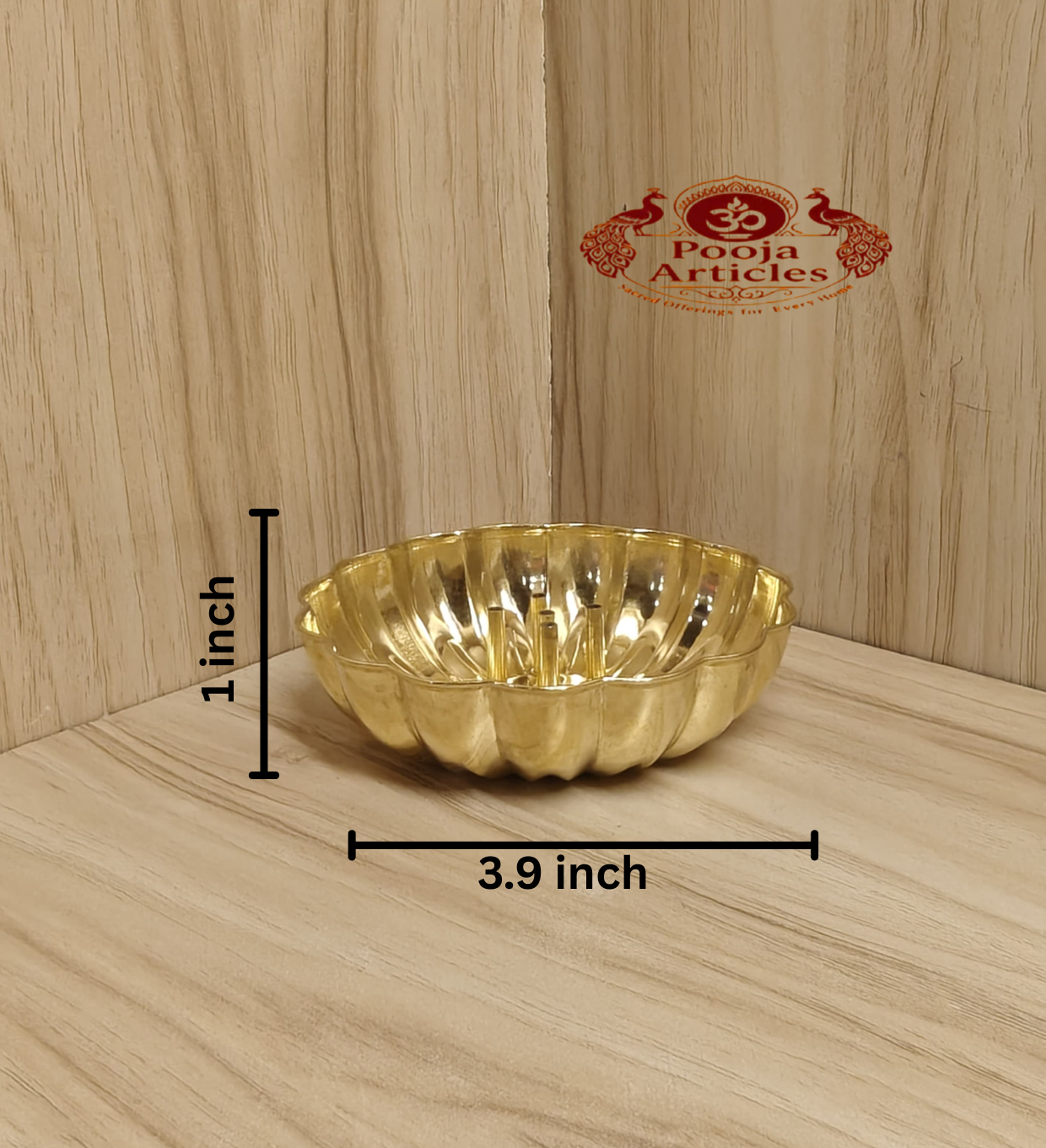 Brass Lotus Agarbatti Stand Size 1