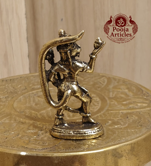 Miniature Brass Hanuman Statue 1.5 Inch