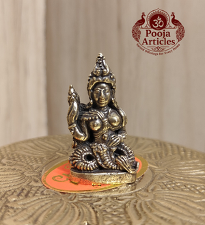 Miniature Brass Naga Phanyanak Nakee Statue 1.2 Inch