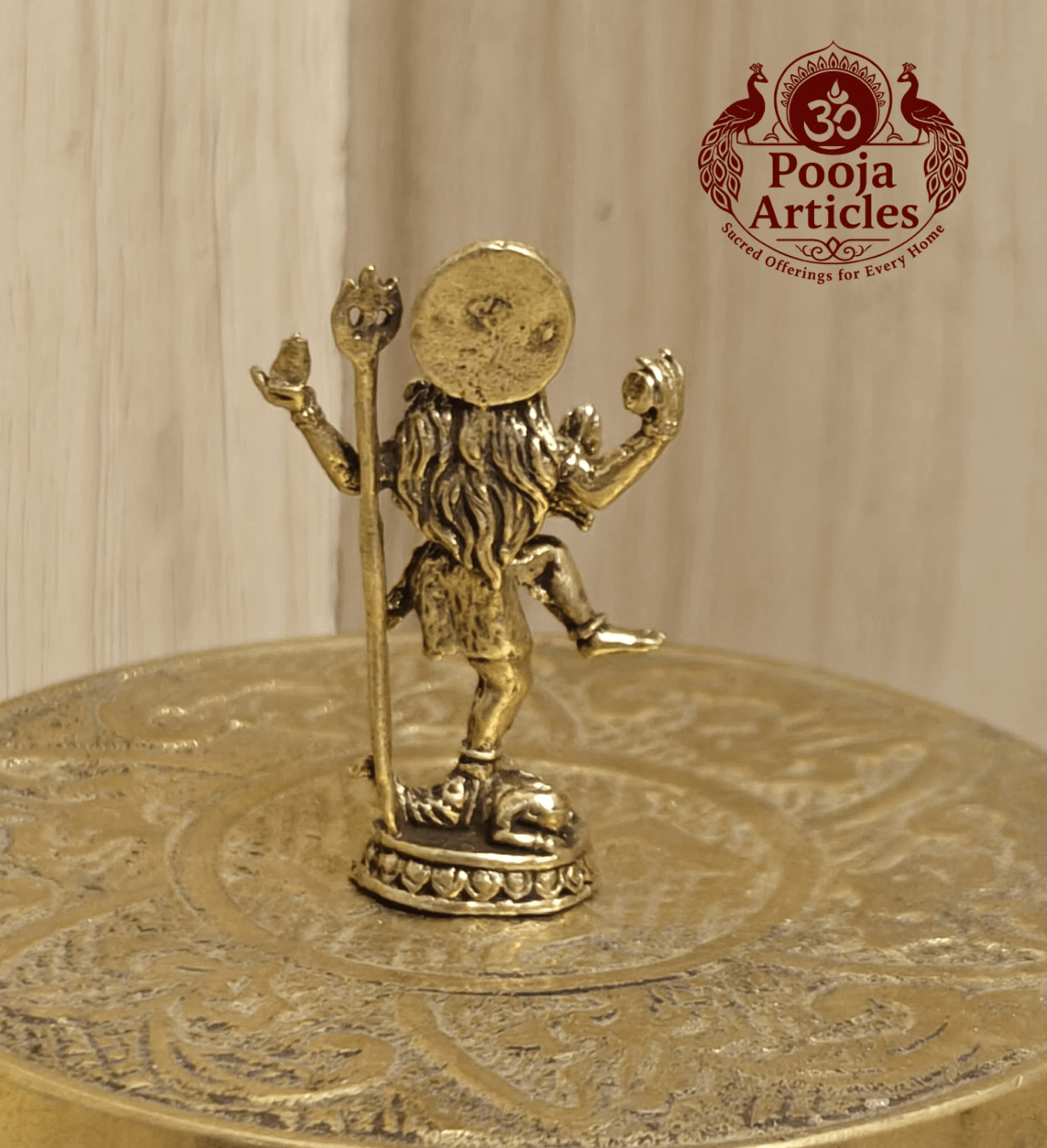Miniature Brass Nataraja Statue 1.8 Inch