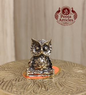 Miniature Brass Owl Figurine 1 Inch