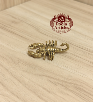 Miniature Brass Scorpion Figurine 1.8 Inch