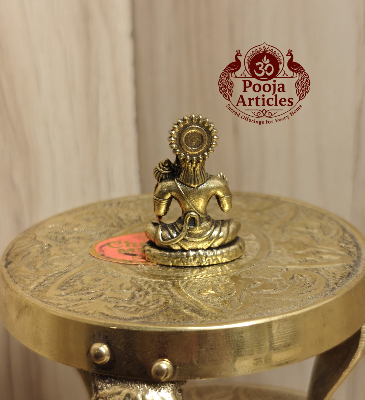 Miniature Brass Hanuman Idol 1.5 Inch