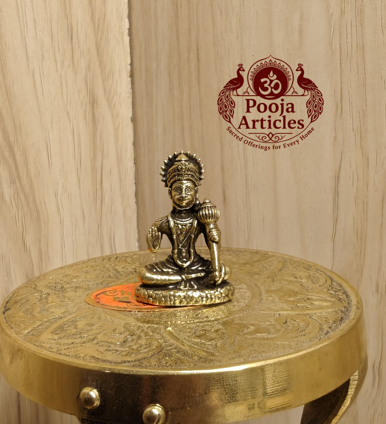 Miniature Brass Hanuman Idol 1.5 Inch