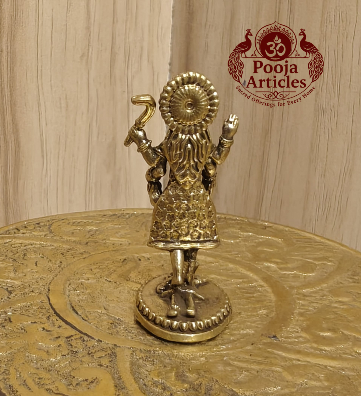 Miniature Brass Kali Statue 1.5 Inch