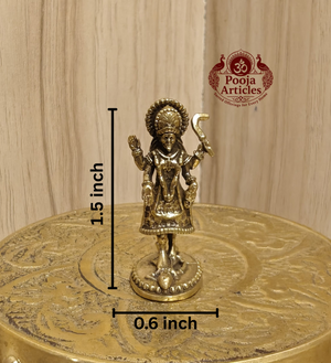 Miniature Brass Kali Statue 1.5 Inch