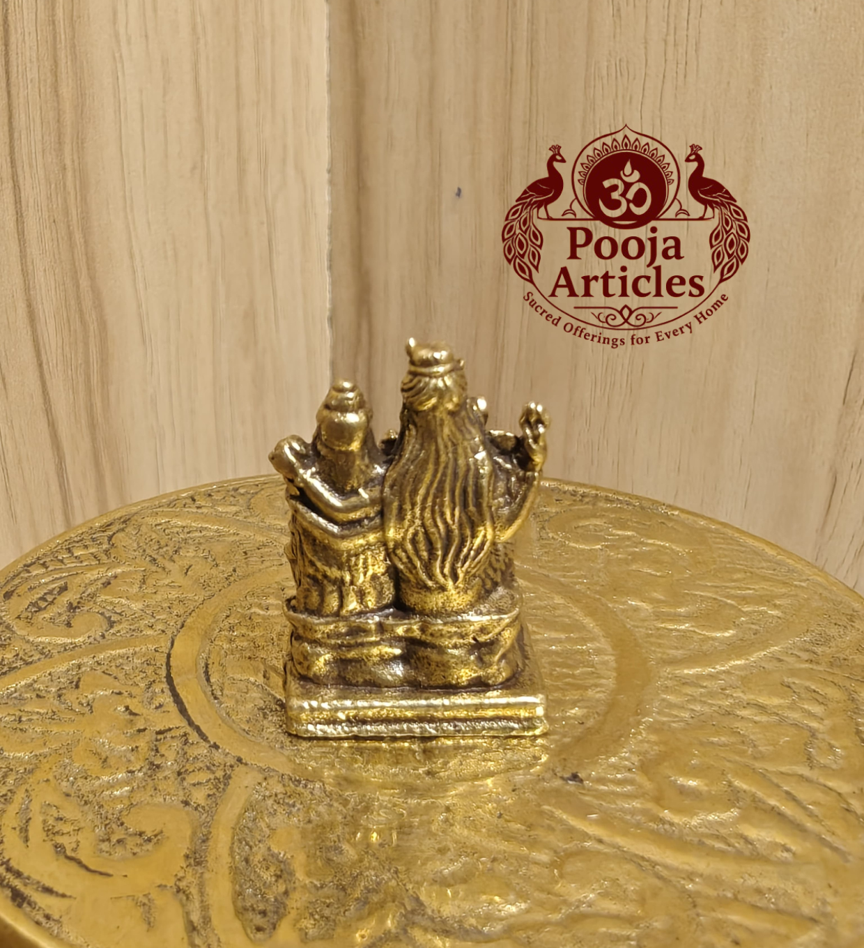 Miniature Brass Shiva Parivar Idol 1.1 Inch