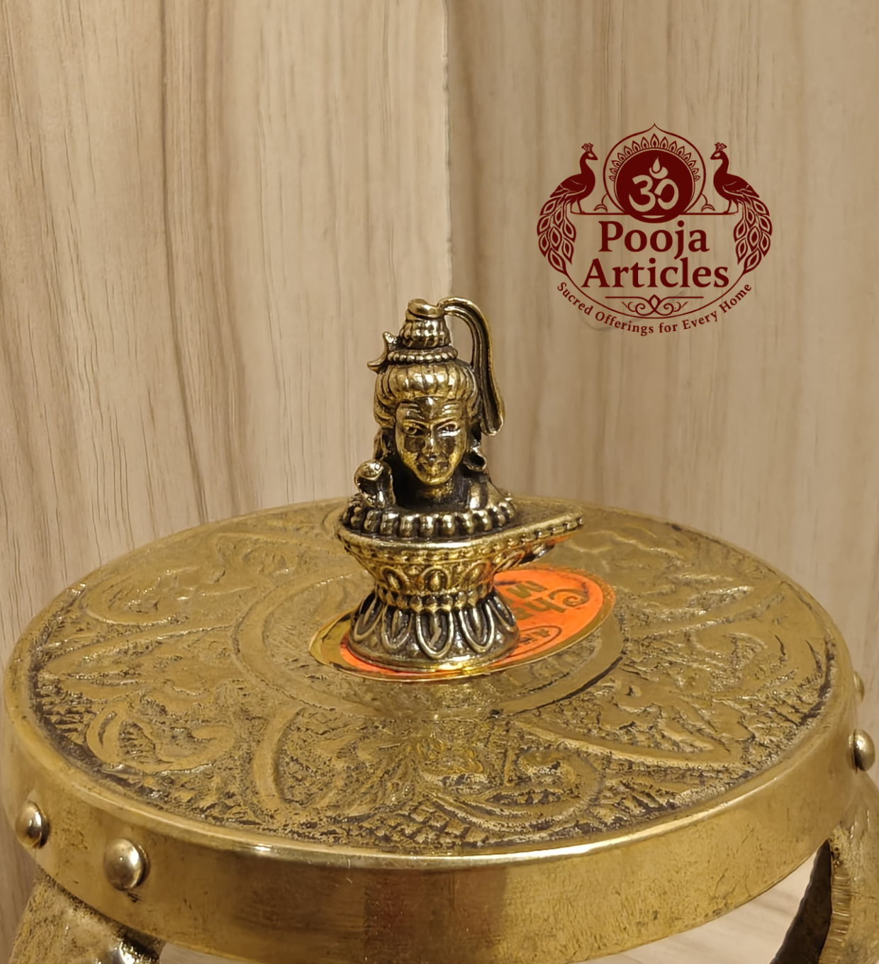 Miniature Brass Shiva Lingam 1.4 Inch