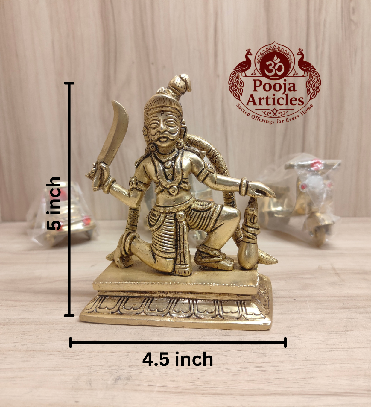 Bronze Nondi Karuppasamy Statue 5 Inch