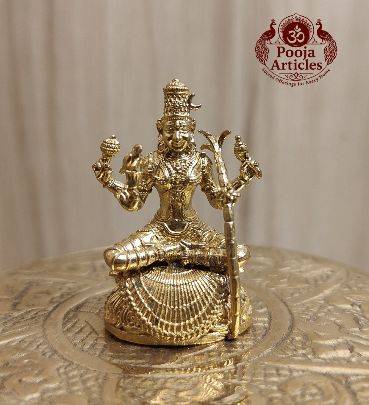 Panchaloha Kamatchi Amman Statue 1.5 Inch