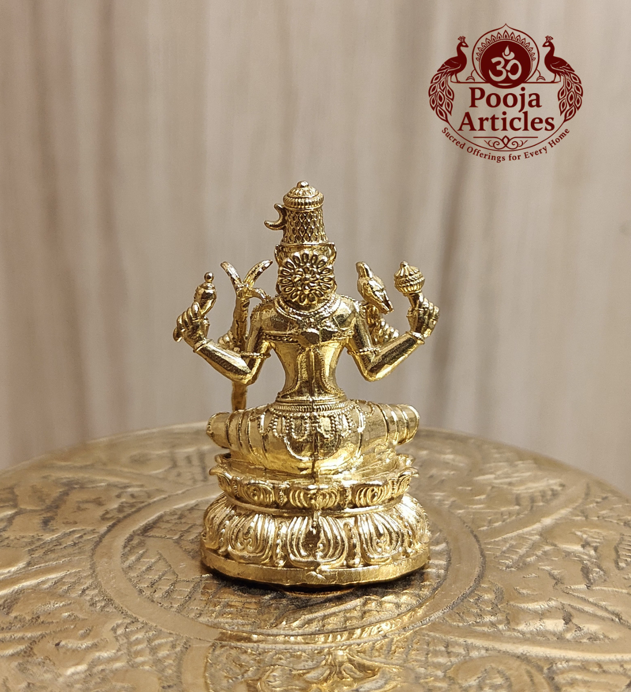 Panchaloha Kamatchi Amman Statue 1.5 Inch Pooja Articles